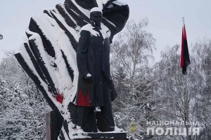 Двом мешканцям Житомира, причетним до пошкодження пам’ятника Степану Бандері у Тернополі, оголосили підозру