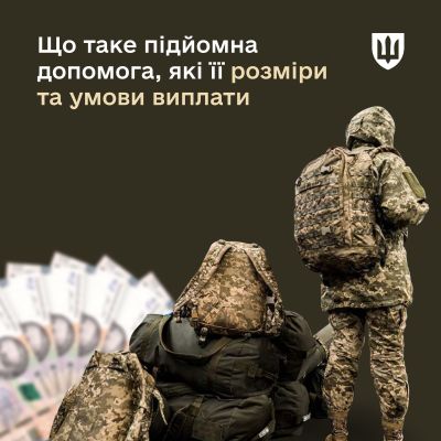 Підйомна допомога для військових: які умови отримання та розмір виплат