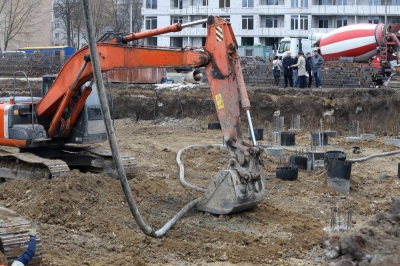 На проспекті Злуки у Тернополі розпочали будівництво «Палацу Спорту»