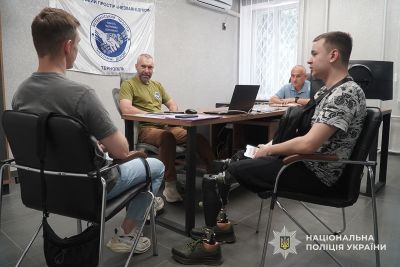 У поліцію Тернопільщини працевлаштовують ще трьох ветеранів війни
