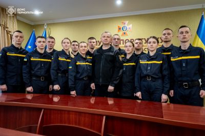 У команді рятувальників Тернопільщини - нові обличчя