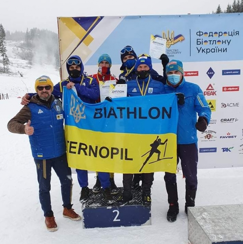 Біатлоністи із Тернопільщини — срібні чемпіони України