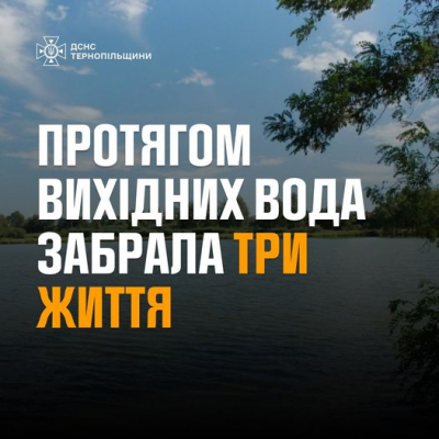 Статистика загибелі людей на водоймах Тернопільщини зросла ледь не вдвічі