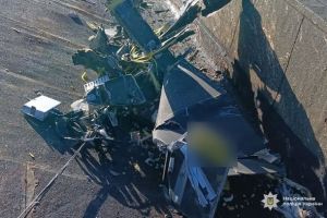 Вибухотехніки поліції розрядили бойову частину російського БпЛА, що впав поблизу епіцентрів вибухів  у Тернополі