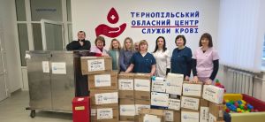 Тернопільський центр крові отримав чергову гуманітарну допомогу