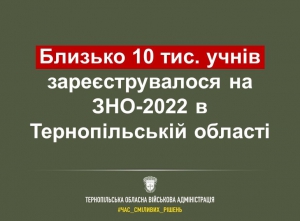 Для участі у ЗНО на Тернопільщині зареєструвалися маже 10 тис. учнів