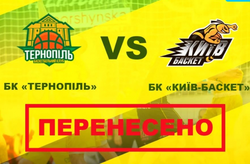 У Тернополі через коронавірус перенесли баскетбольний матч