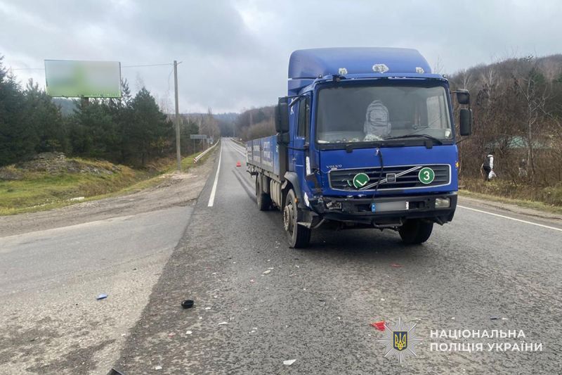 На Тернопільщині вантажівка збила пішохода