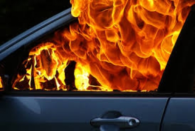 На Тернопільщині горів автомобіль