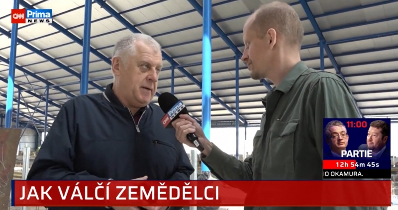 «Навіть у розпал війни він працює»: про аграрія Петра Гадза розповів популярний чеський телеканал (відео)