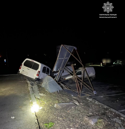 ДТП у Тернополі: водій іномарки &quot;врізався&quot; у металеву огорожу