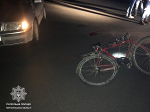У Тернополі водій іномарки збив велосипедиста
