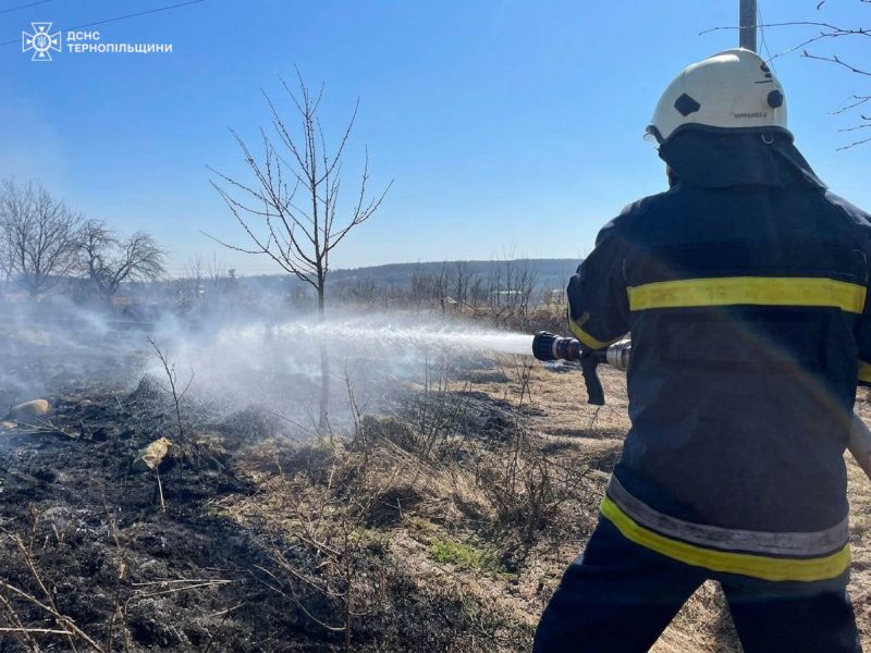 На Тернопільщині під час пожежі травмувалася жінка