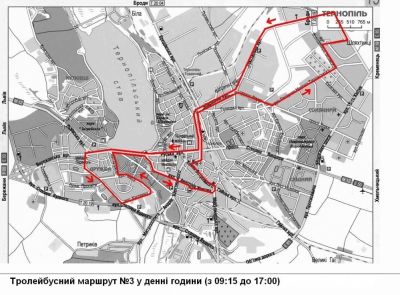 У Тернополі тролейбусний маршрут №3 тимчасово зазнає змін