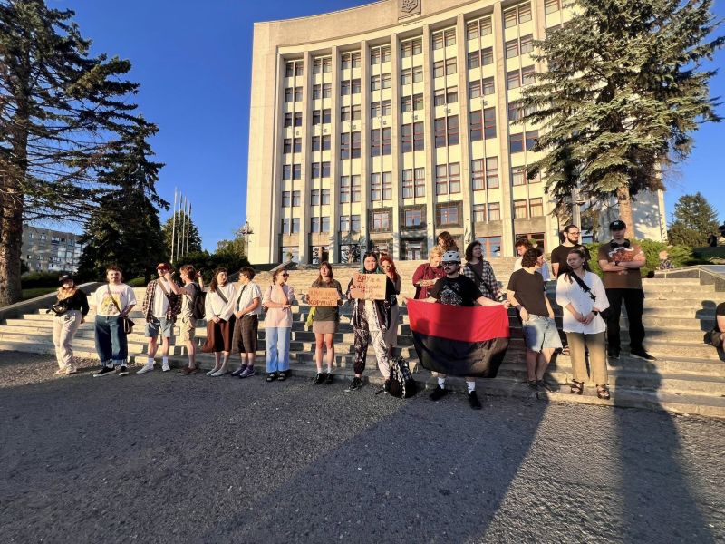 У Тернополі відбувся протест проти закону, що обмежує незалежність НАБУ та САП (фотофакт)
