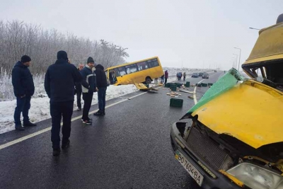 У Чорткові в ДТП потрапив рейсовий автобус. Є потерпілі