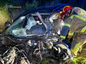 На Тернопільщині зіткнулися два авто: водій загинув, двоє людей у лікарні