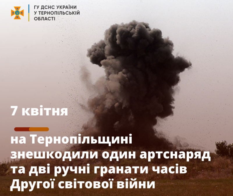 У лісовому масиві на Тернопільщині виявили артснаряд