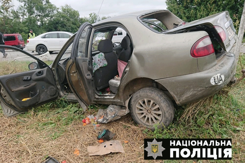 На Тернопільщині зіткнулися іномарки: серед потерпілих - восьмирічний хлопчик