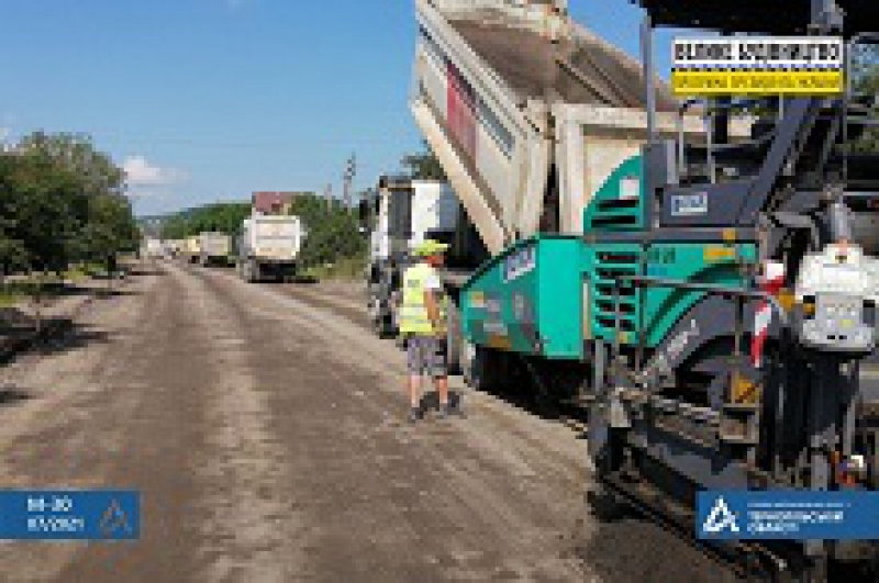 У Бережанах розпочали влаштовувати основу траси М-30