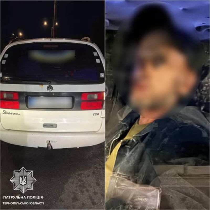 П&#039;яний та позбавлений права керування: у Тернополі поліцейські затримали горе-водія