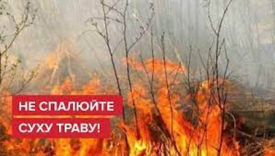 &quot;Збережи довкілля - не пали суху траву!&quot; — закликають в екологічній інспекції