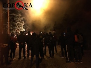 Через смерть активістки у Тернополі під Головним управлінням нацполіції відбувся мітинг