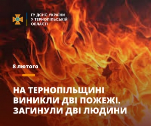 У пожежах на Тернопільщині загинули дві людини