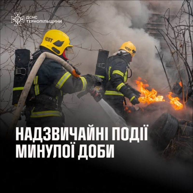 Рятувальники 5 разів залучалися до ліквідації наслідків надзвичайних подій на Тернопільщині