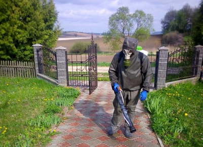 На Тернопільщині продовжують дезінфікувати села