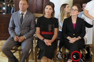 Марина Порошенко урочисто відкрила відреставровану залу Вишнівецького палацу на Тернопільщині (фото)