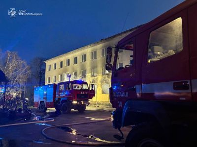 На Тернопільщині у навчальному закладі спалахнула пожежа