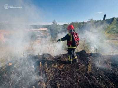 Шість пожеж за сім годин: на Тернопільщині вогонь випалив майже 2 гектари сухої трави
