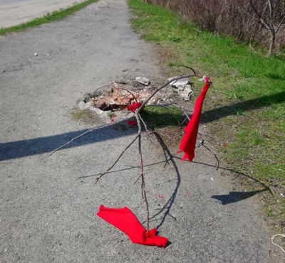На Тернопільщині винайшли новий метод ліквідації ям на дорозі (фото)