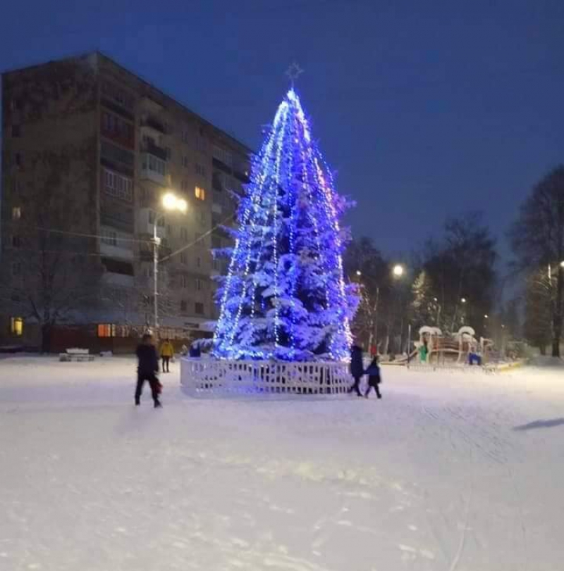 Тернополянам показали, як за десятиліття змінилася головна ялинка Східного масиву