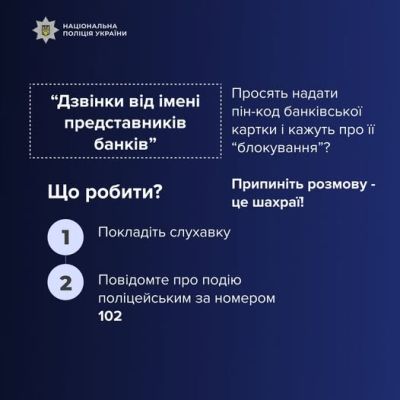 127 000 гривень втратили жителі Тернопільщини після дзвінків від псевдобанкірів